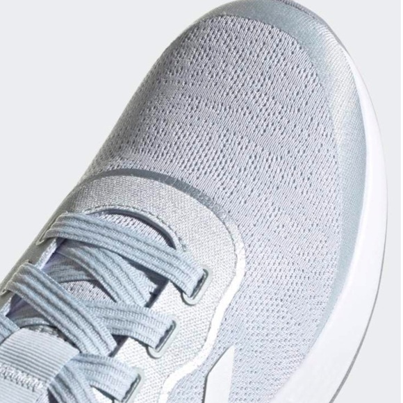 Adidas QT Racer x Sport Athletic Sneakers Halo Blue + Silver - Picture 5 of 8